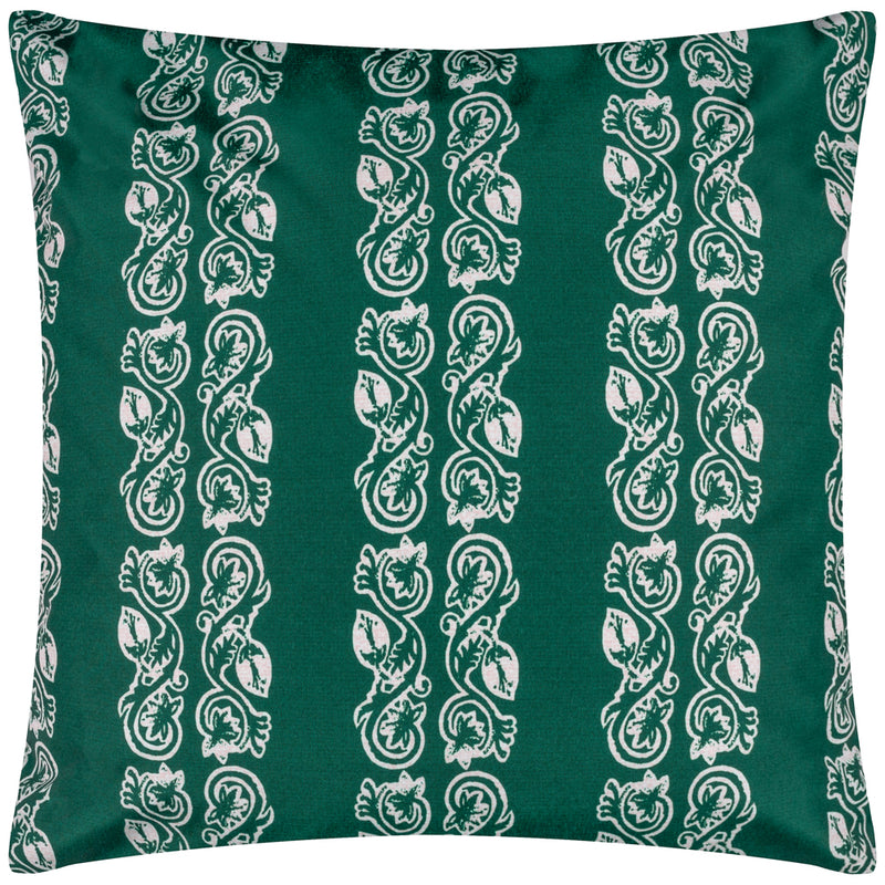 Paoletti Kalindi Stripe Outdoor Cushion Cover in Teal