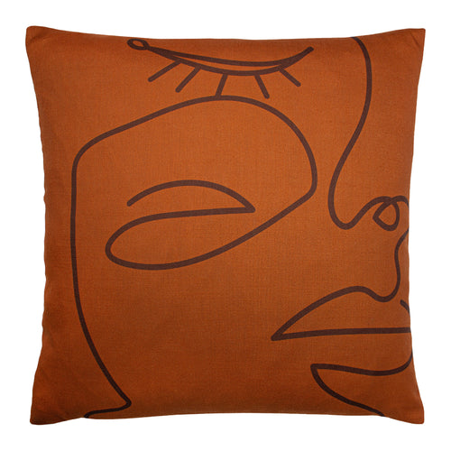 furn. Karma Abstract Cushion Cover in Sienna