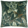 Evans Lichfield Kibale Jungle Leaves Cushion Cover in Forest