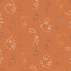 furn. Kindred Wallpaper Sample in Terracotta/Coral