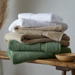 Yard Loft Signature Combed Cotton Towels in Eucalyptus