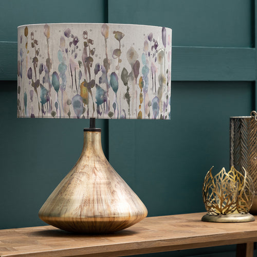 Abstract Gold Lighting - Luna  & Arley Eva  Complete Table Lamp Glass/Ironstone Voyage Maison