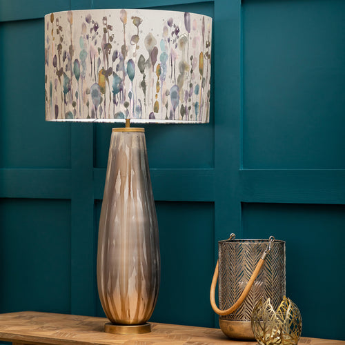 Abstract Gold Lighting - Minerva  & Arley Eva  Complete Table Lamp Glass/Ironstone Voyage Maison