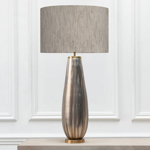Plain Gold Lighting - Minerva  & Otaru Eva  Complete Table Lamp Glass/Bamboo Voyage Maison