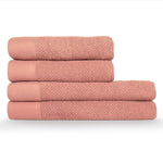 furn. Textured Weave Towels in Blush