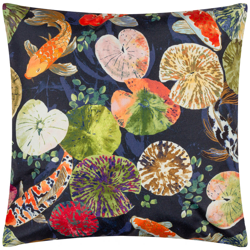 furn. Koi Pond Outdoor Cushion Cover in Midnight