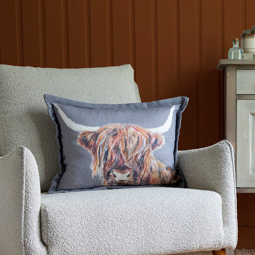 Voyage Maison Lachlan Printed Cushion Cover in Amber