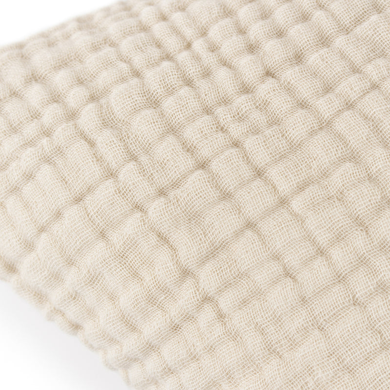 Yard Lark Muslin Crinkle Cotton Cushion Cover in Natural