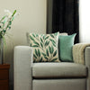 Paoletti Laurel Botanical Cushion Cover in Forest Green