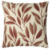 Paoletti Laurel Botanical Cushion Cover in Rust