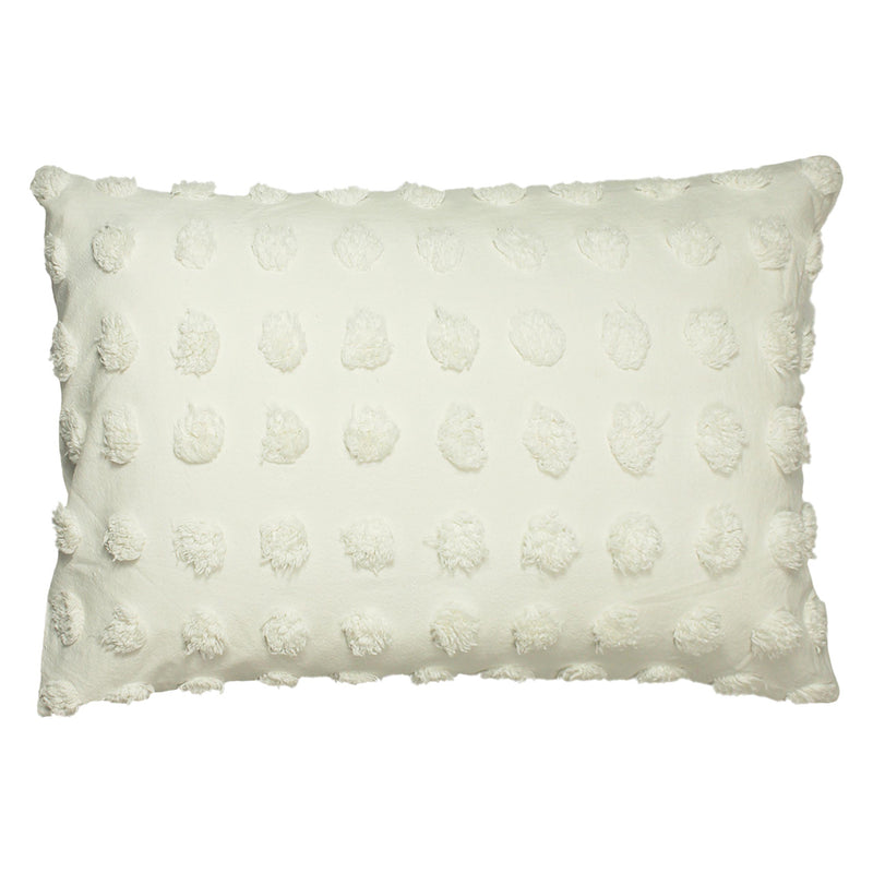 Linen House Haze Tufted Pillowcase in White