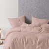 Linen House Nimes Linen Duvet Cover Set in Rose
