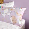 Linen House Kids Unicorniverse Kids 100% Cotton Duvet Cover Set in Lilac