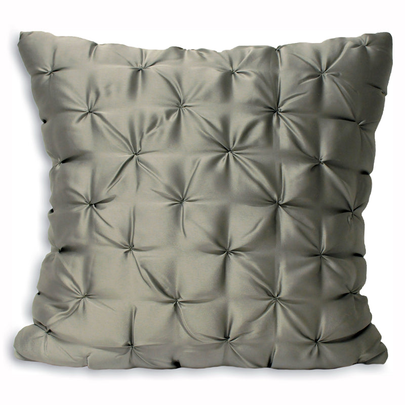 Paoletti Limoges Faux Silk Cushion Cover in Grey