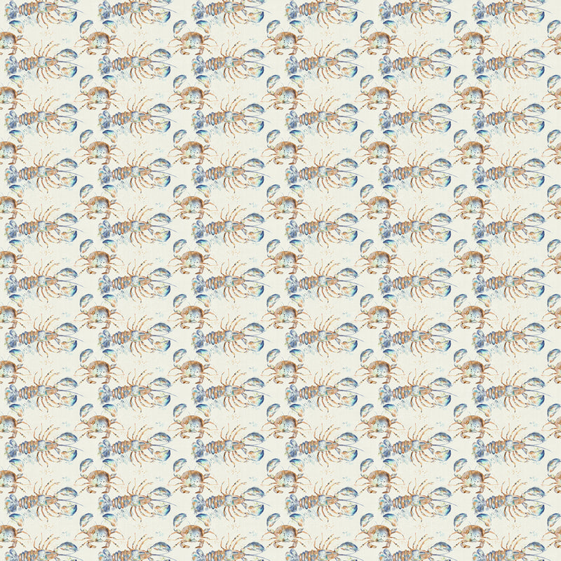 Voyage Maison Lobster Printed Oil Cloth Fabric (By The Metre) in Natural