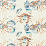 Voyage Maison Lobster Printed Oil Cloth Fabric (By The Metre) in Natural