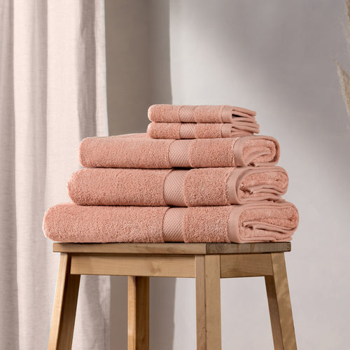 Yard Loft Signature Combed Cotton Towels in Pink