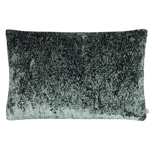 Kai Lynx Velvet Jacquard Rectangular Cushion Cover in Oasis