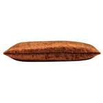 Kai Lynx Velvet Jacquard Rectangular Cushion Cover in Rust