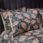 EW by Edinburgh Weavers Magali Tropical Cotton Sateen Printed Piped Pillowcase Pair in Mint
