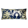 Malaysian Palm Foil Printed Cushion Navy