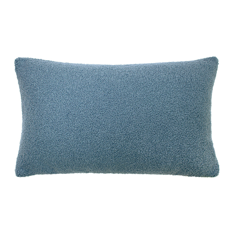 furn. Malham Fleece Rectangular Cushion Cover in Wedgewood