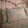 EW by Edinburgh Weavers Malory Traditional Floral Printed Piped Pillowcase Pair in Blush