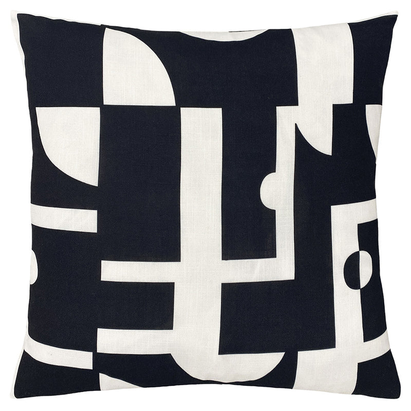 furn. Manhattan Abstract Cushion Cover in Mono