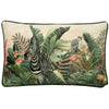 Evans Lichfield Manyara Zebra Rectangular Cushion Cover in Forest