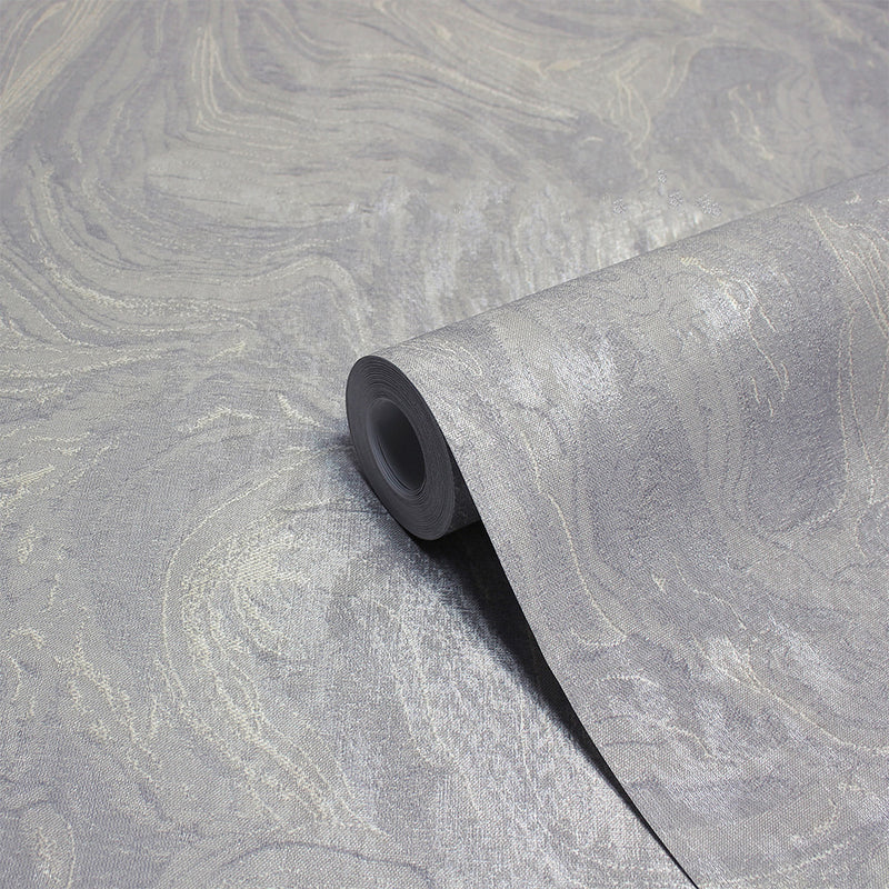 Marble Vinyl Wallpaper Grey