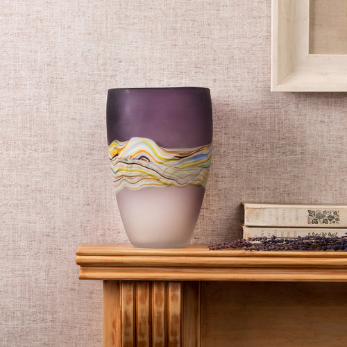 Voyage Maison Marcellus Frosted Vase in Amethyst