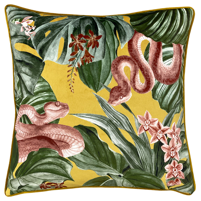 furn. Medinilla Tropical Cushion Cover in Mustard