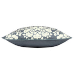 Paoletti Melrose Floral Cushion Cover in Slate Blue