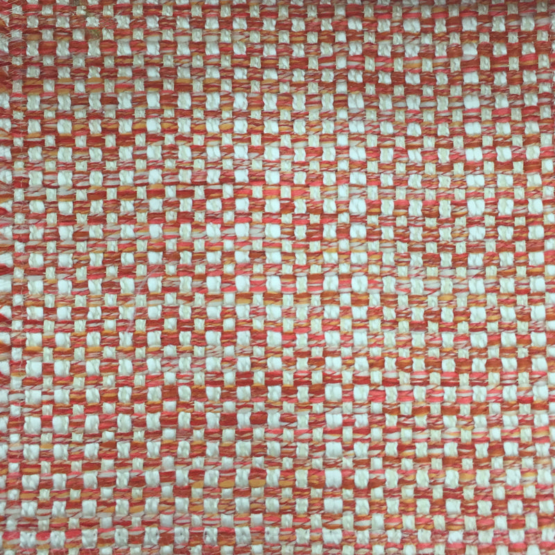Voyage Maison Meridian Textured Woven Fabric in Clementine