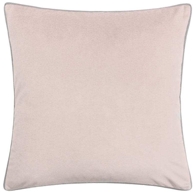 Meridian Velvet Cushion Blush/Grey