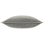 Meridian Velvet Cushion Charcoal/Dove