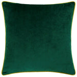 Paoletti Meridian Velvet Cushion Cover in Emerald/Moss