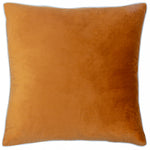 Plain Cream Cushions - Meridian Velvet Cushion Cover Ginger/Ecru Paoletti