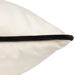 Paoletti Meridian Velvet Cushion Cover in Ivory/Black
