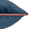 Paoletti Meridian Velvet Cushion Cover in Petrol/Blush
