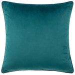 Paoletti Meridian Velvet Cushion Cover in Teal/Navy