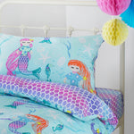 little furn. Mermaid Kids Duvet Cover Set in Blue/Purple