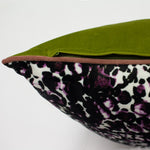 furn. Mika Leopard Cushion Cover in Rose Pink/Green