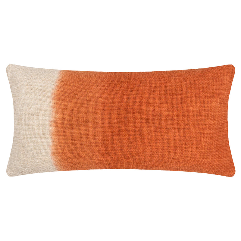 furn. Mizu Rectangular Dip Dye Cushion Cover in Amber