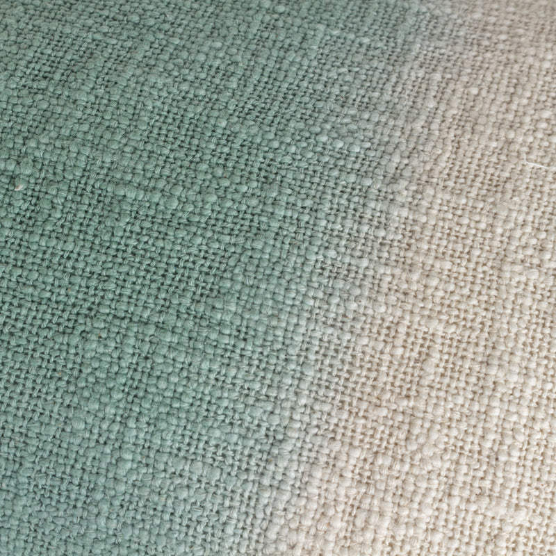 furn. Mizu Rectangular Dip Dye Cushion Cover in Eucalyptus