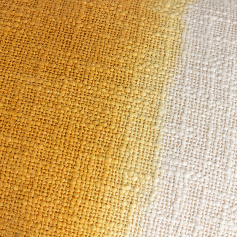 furn. Mizu Rectangular Dip Dye Cushion Cover in Ochre