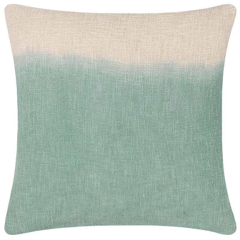 furn. Mizu Dip Dye Cushion Cover in Eucalyptus