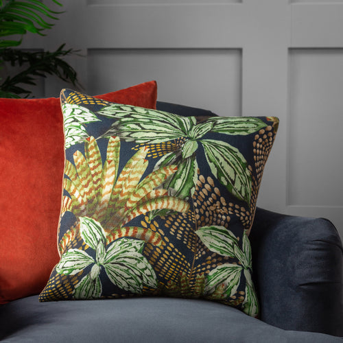 Wylder Mogori Abstract Leaves Cushion Cover in Green