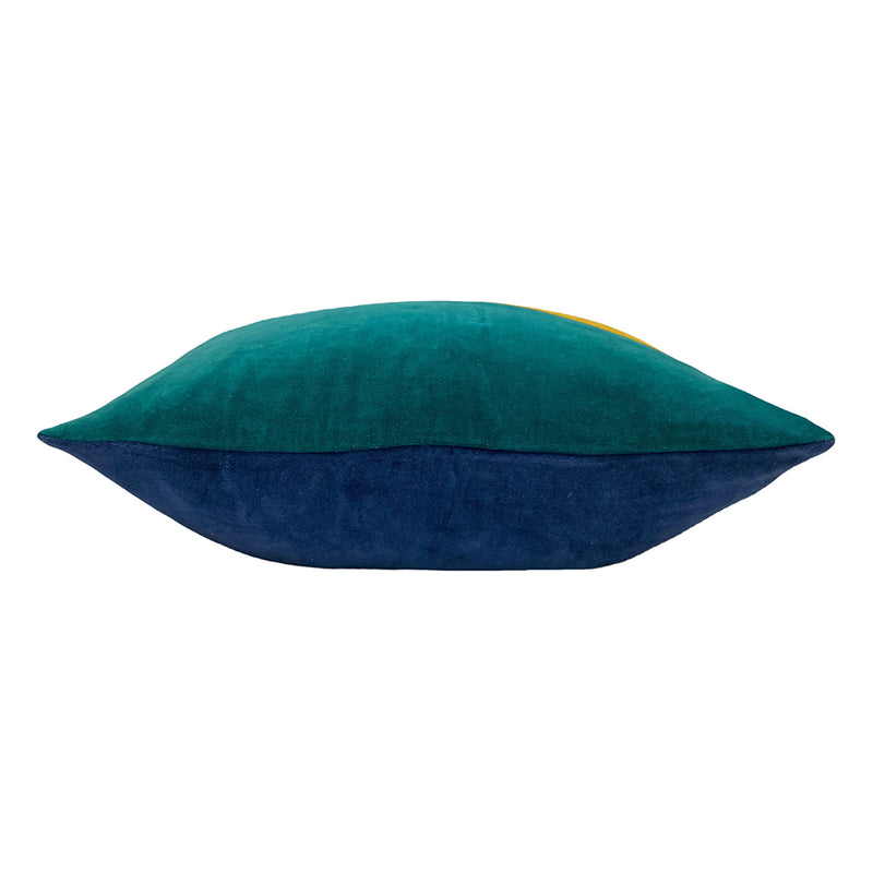 Morella Abstract Cushion Emerald/Ochre/Navy