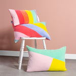 Morella Abstract Cushion Mint/Pink/Lemon